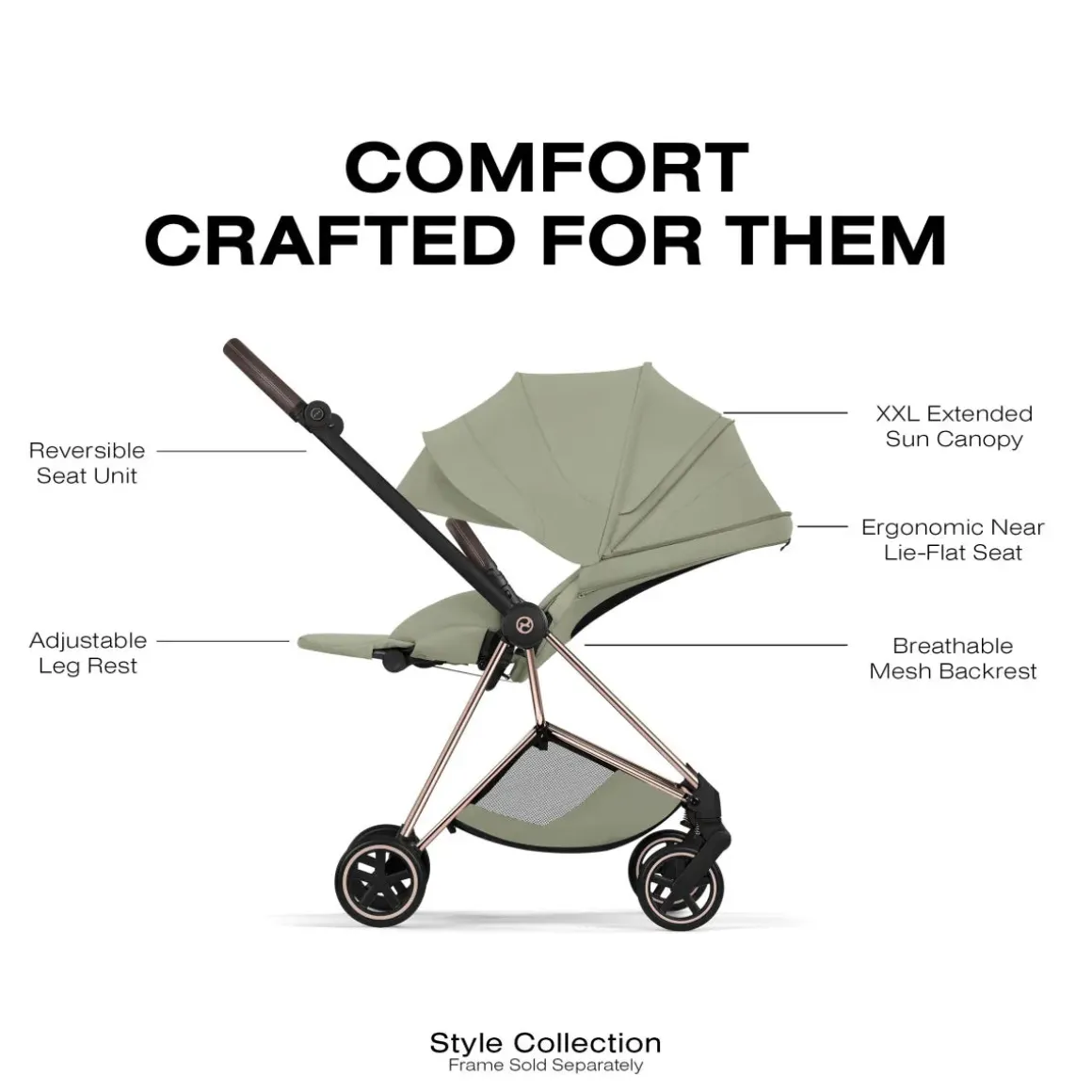 Cybex Mios Style Seat Pack (2026) - Sage Green