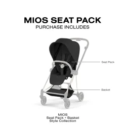Cybex Mios Style Seat Pack (2026) - Sepia Black