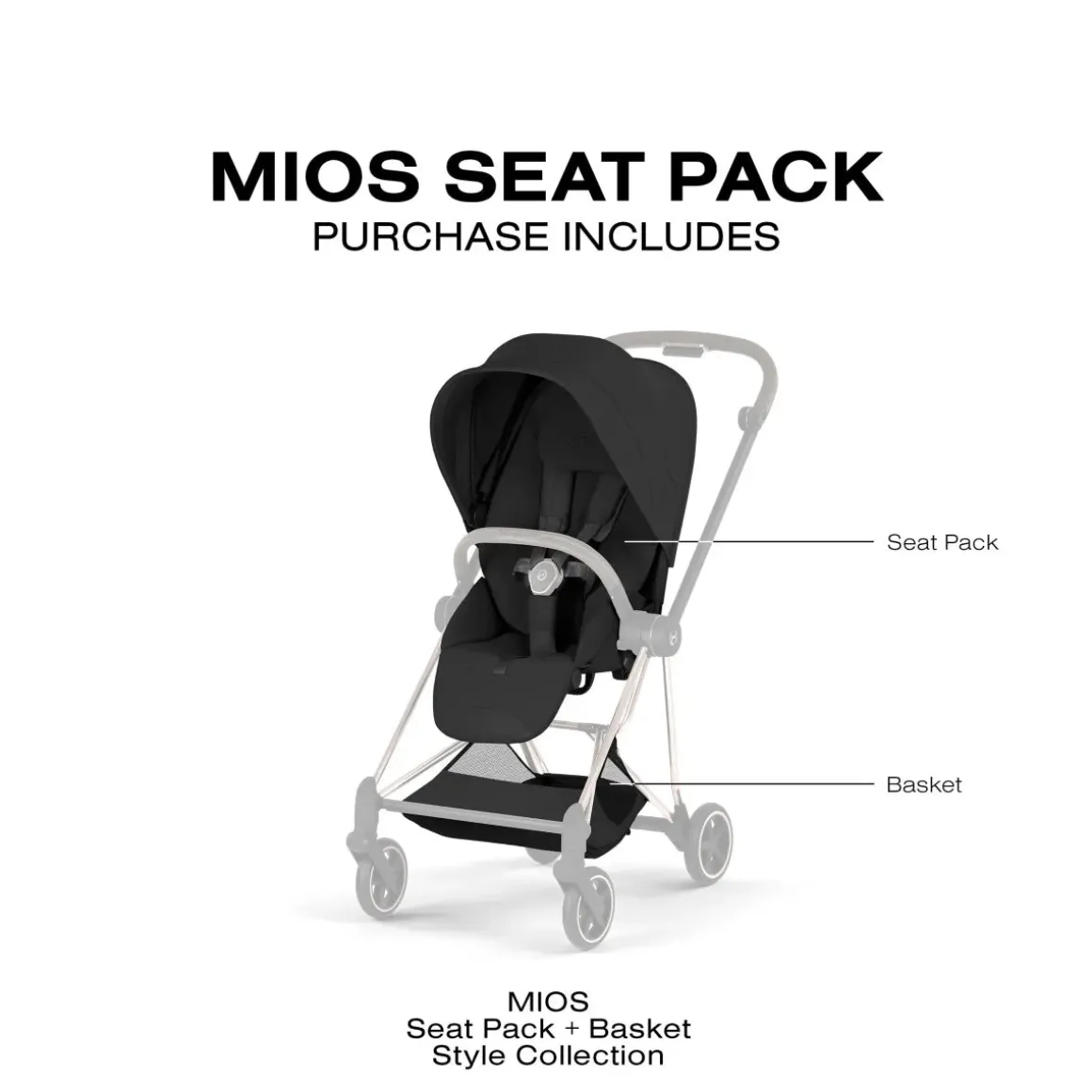 Cybex Mios Style Seat Pack (2026) - Sepia Black
