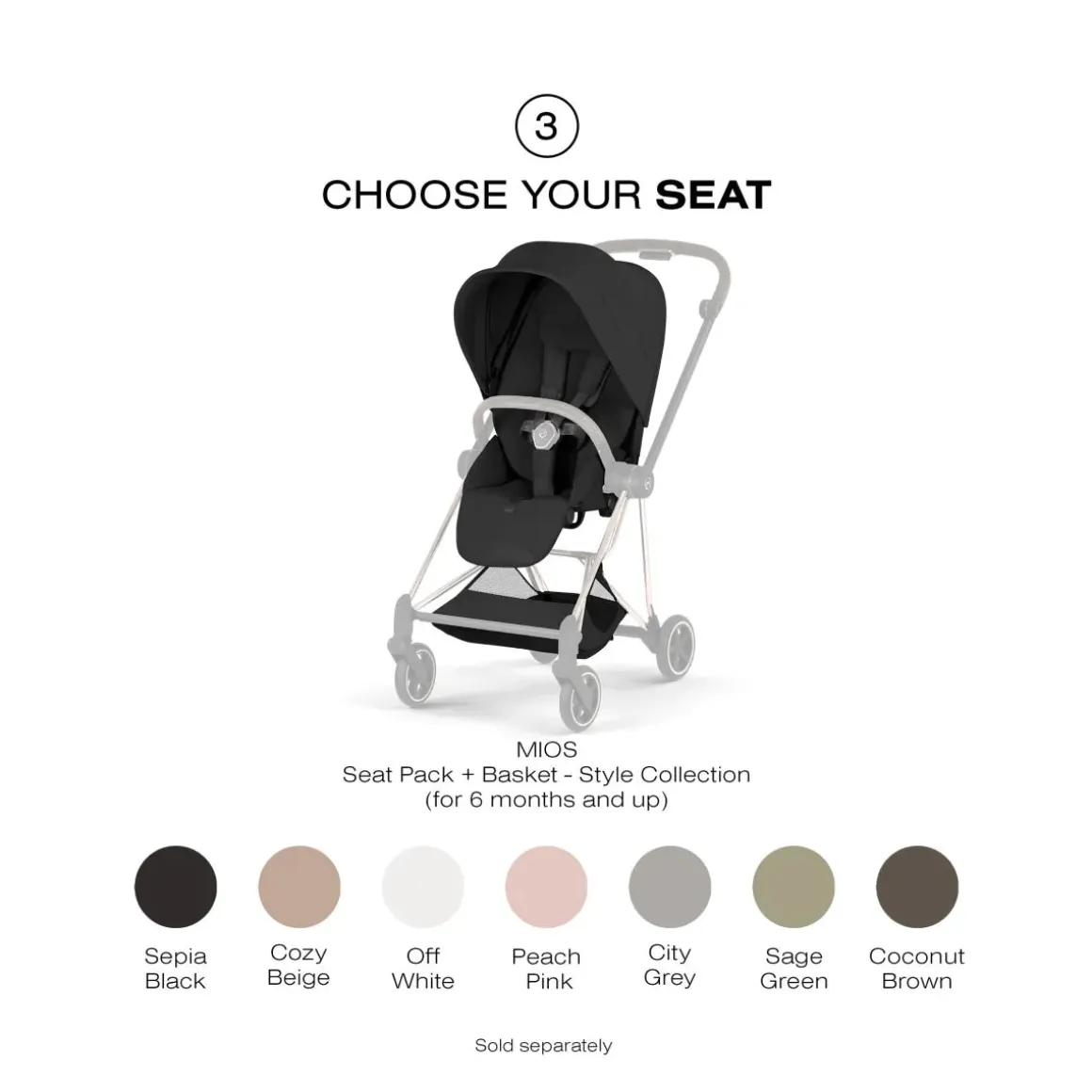 Cybex Mios Style Stroller Frame (2026) - Rosegold