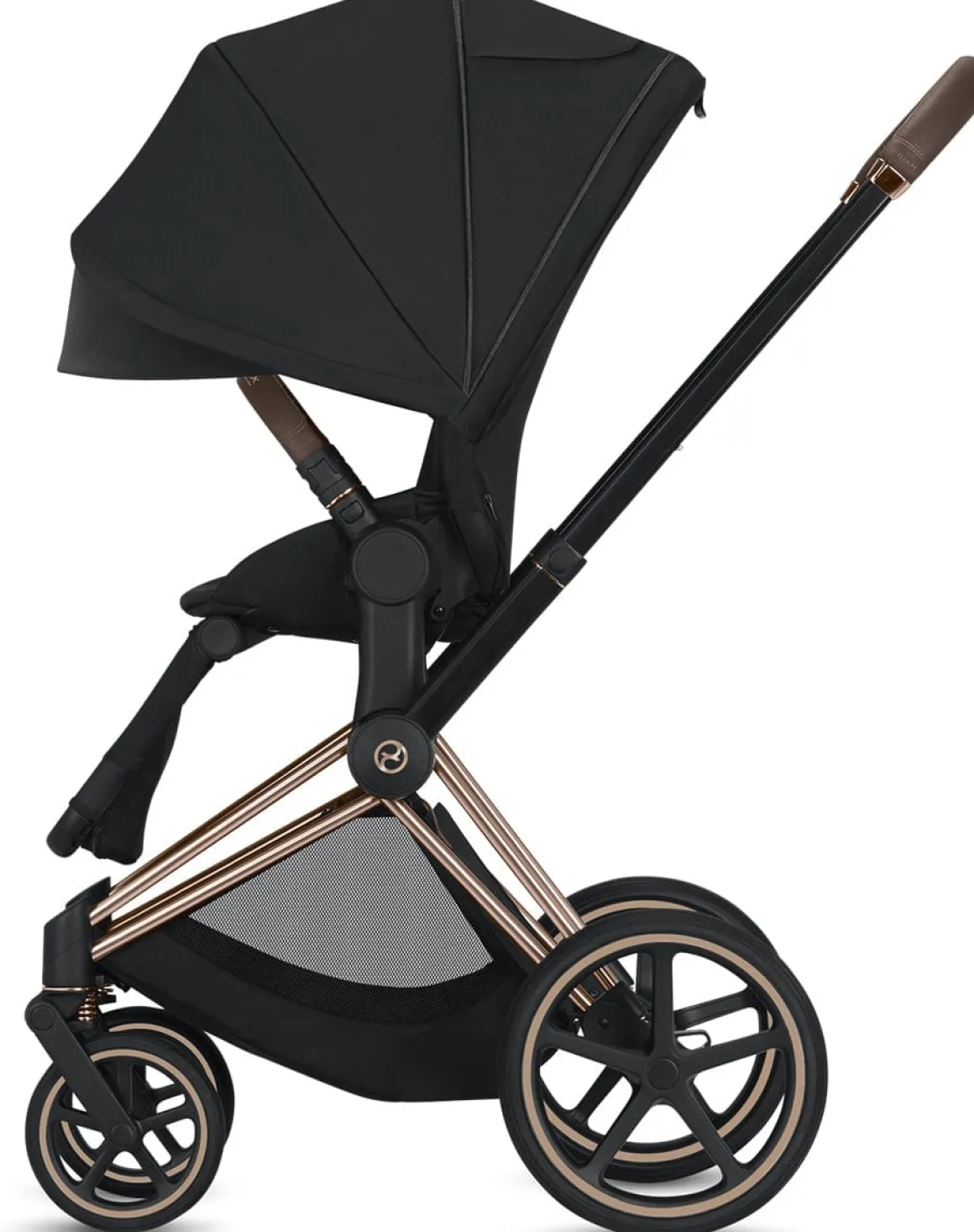 Cybex Priam 3 Complete Stroller - Chrome/Black/Indigo Blue