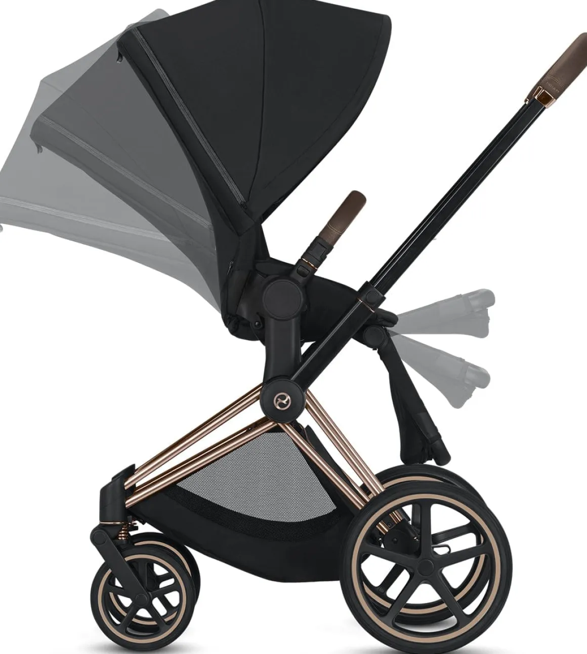 Cybex Priam 3 Complete Stroller - Matte Black/Indigo Blue