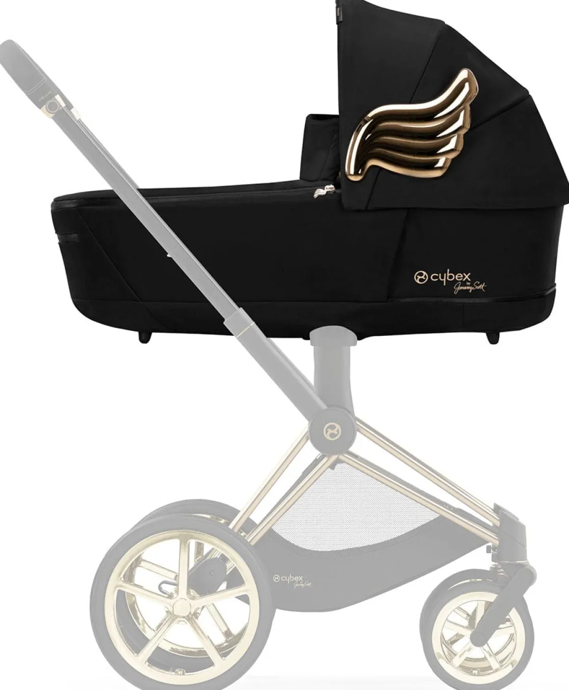 Cybex Priam 4 / ePriam 2 Lux Carry Cot - Jeremy Scott Wings