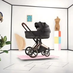 Cybex Priam Fold Lux Carry Cot (2026) - Sepia Black