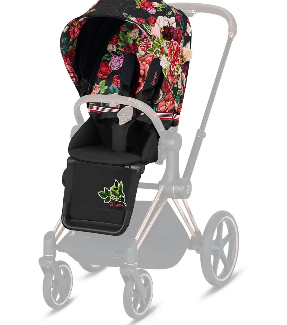 Cybex Priam 3 Seat Fabric - Spring Blossom Dark