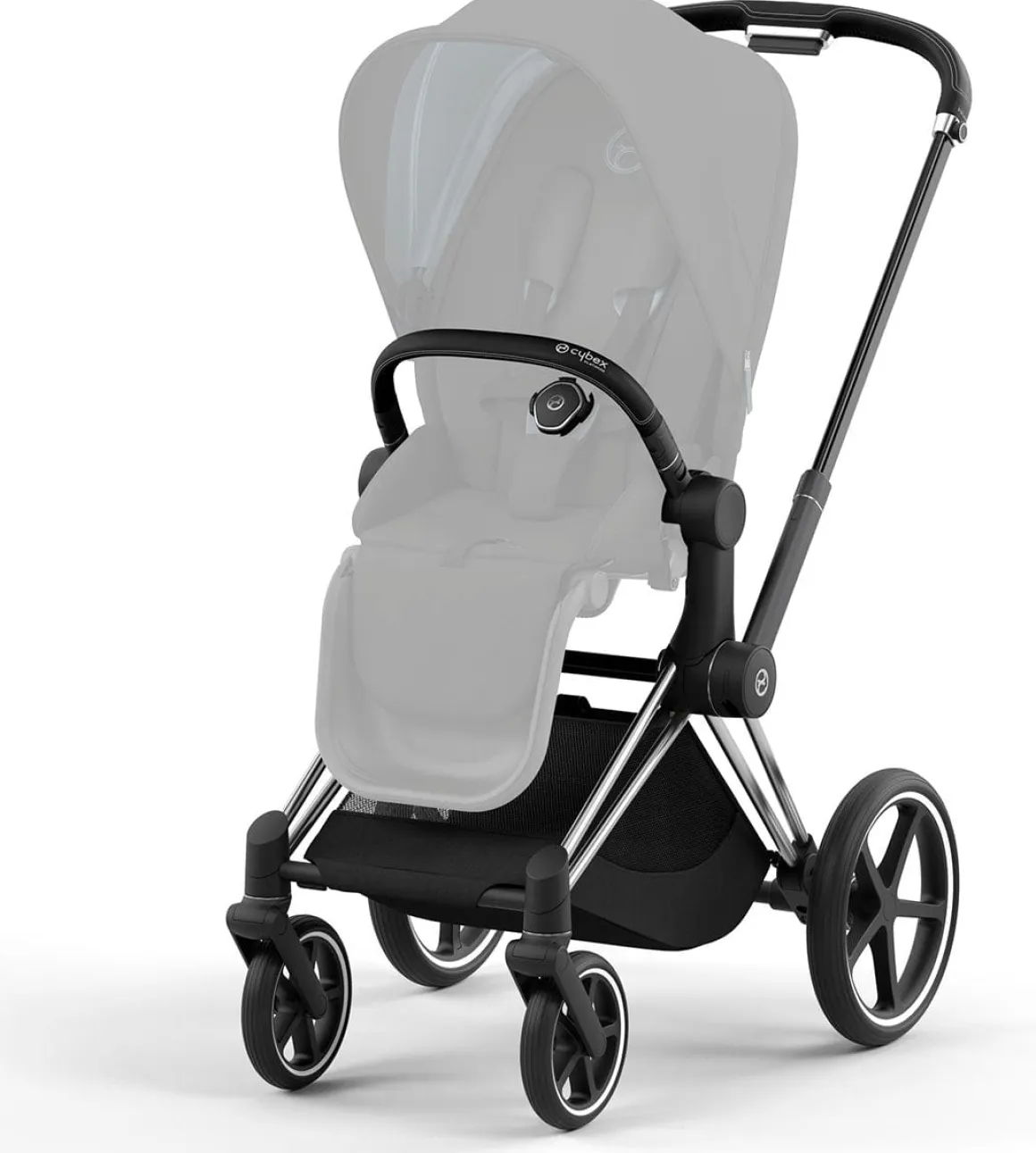 Cybex Priam 4 Stroller Frame - Chrome / Black