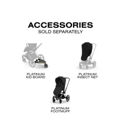 Cybex Priam Stroller (2026) - Matte Black Frame / Coconut Brown Lux Seat