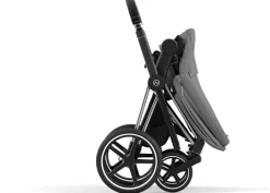 Cybex Priam 4 Stroller (One Box) - Chrome / Black / Soho Grey