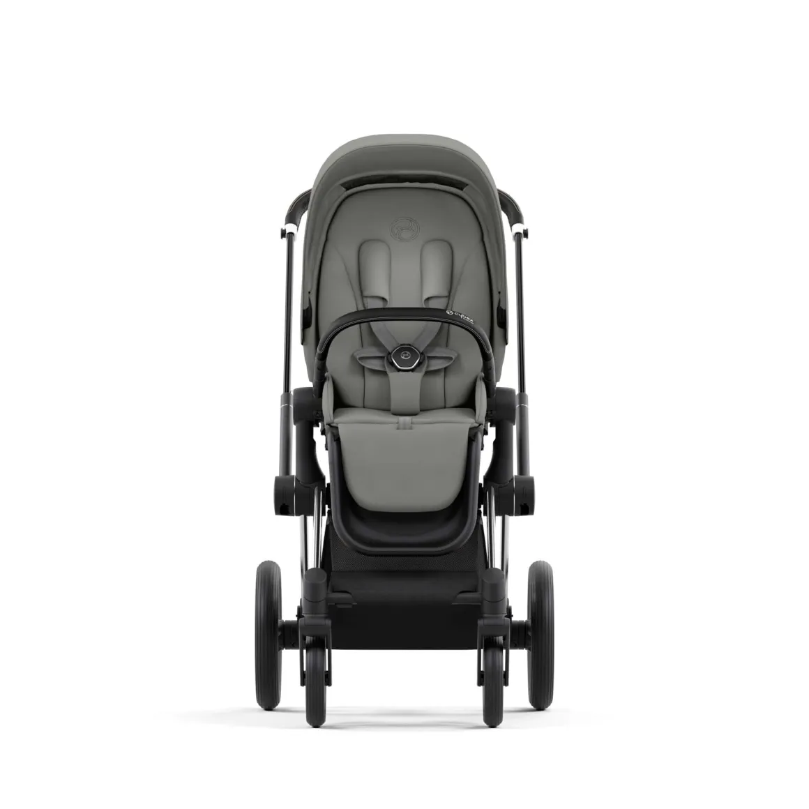Cybex Priam 4 Stroller (One Box)- Chrome / Black / Mirage Grey