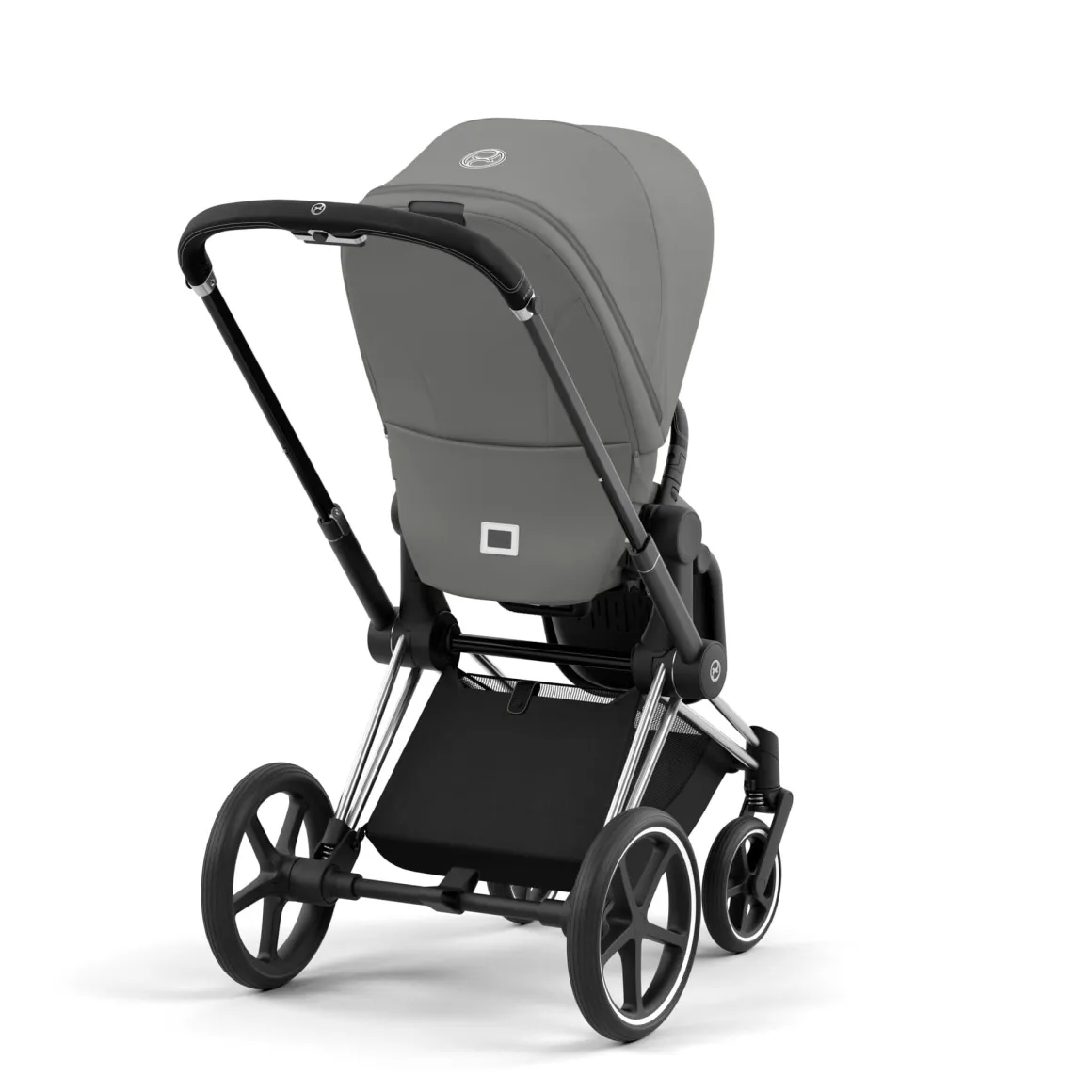 Cybex Priam 4 Stroller (One Box)- Chrome / Black / Mirage Grey