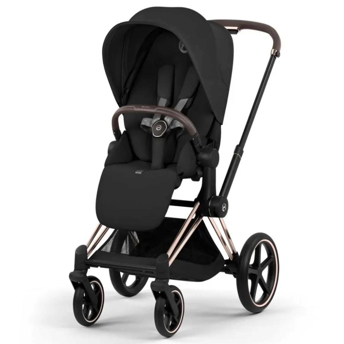 Cybex Priam Stroller (2026) - Rose Gold Frame / Sepia Black Lux Seat