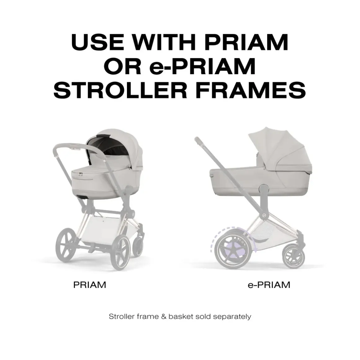 Cybex Priam Style Fold Cot (2026) - City Grey