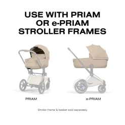 Cybex Priam Style Fold Cot (2026) - Cozy Beige
