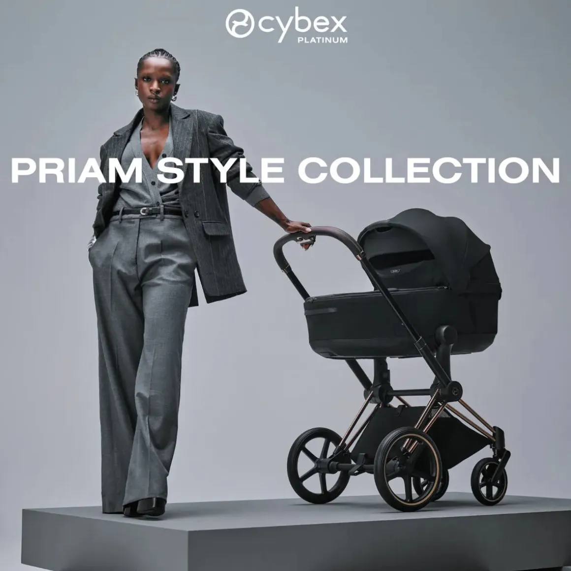 Cybex Priam Style Fold Cot (2026) - Peach Pink