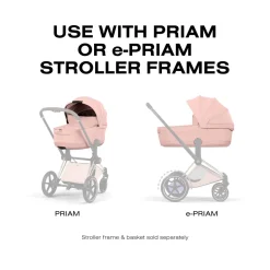 Cybex Priam Style Fold Cot (2026) - Peach Pink