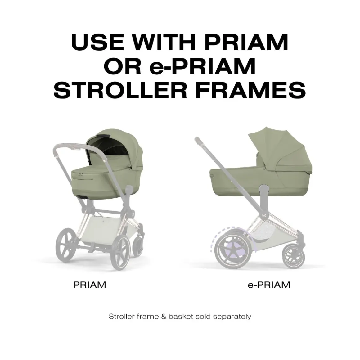 Cybex Priam Style Fold Cot (2026) - Sage Green