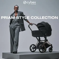 Cybex Priam Style Fold Cot (2026) - Sepia Black