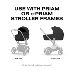 Cybex Priam Style Fold Cot (2026) - Sepia Black