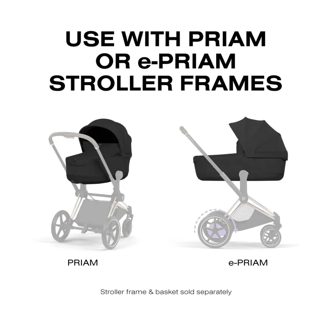 Cybex Priam Style Fold Cot (2026) - Sepia Black