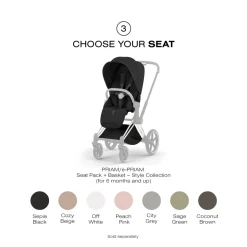 Cybex Priam Style Frame (2026) - Rosegold