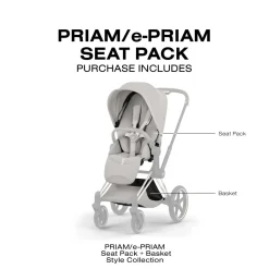 Cybex Priam Style Seat Pack (2026) - City Grey