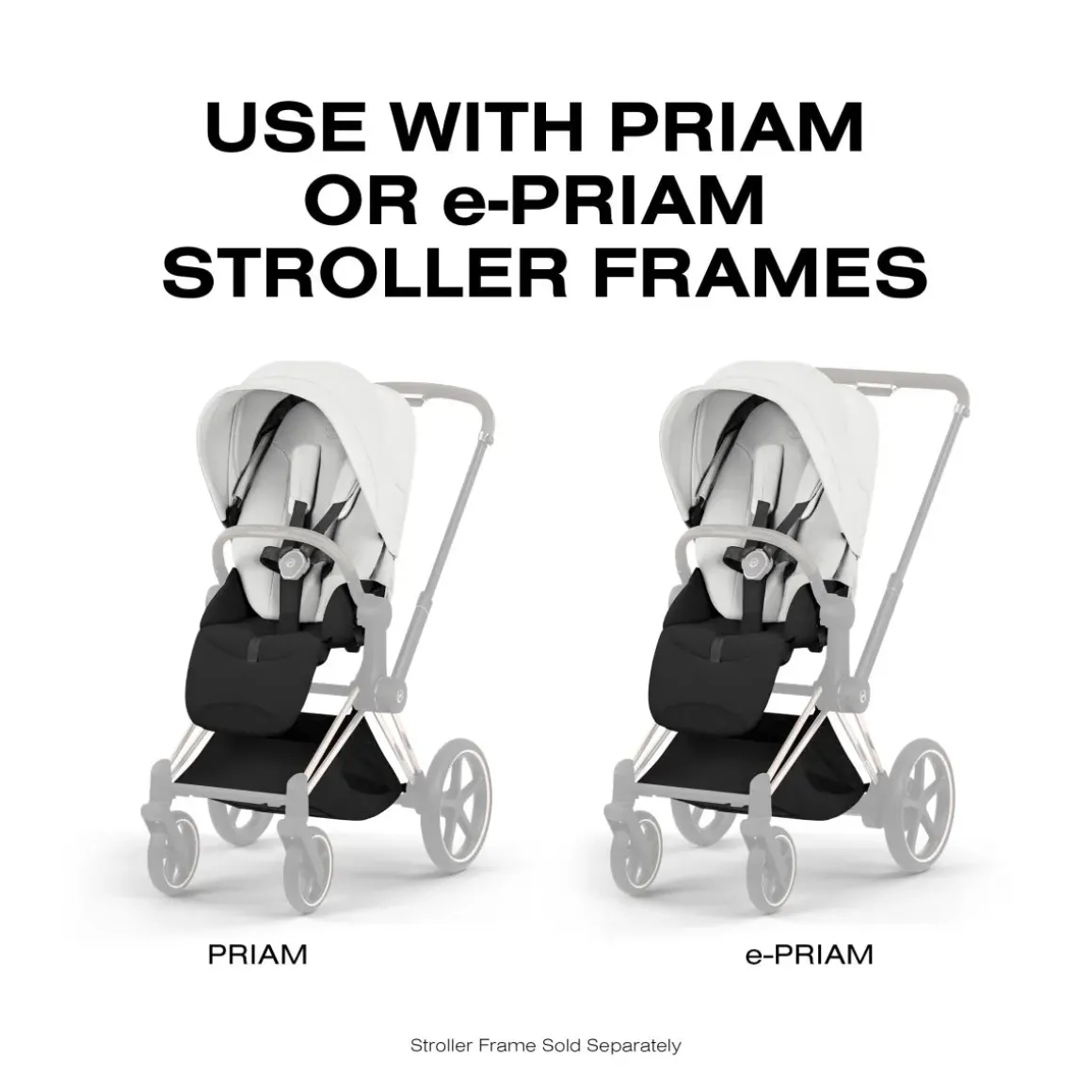 Cybex Priam Style Seat Pack (2026) - Off White