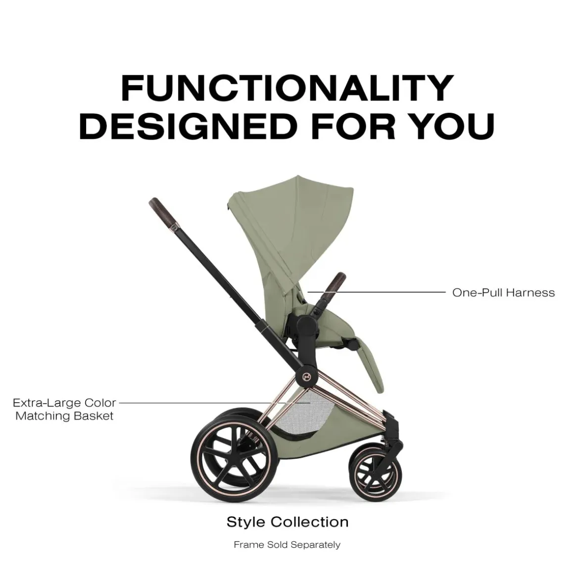 Cybex Priam Style Seat Pack (2026) - Sage Green