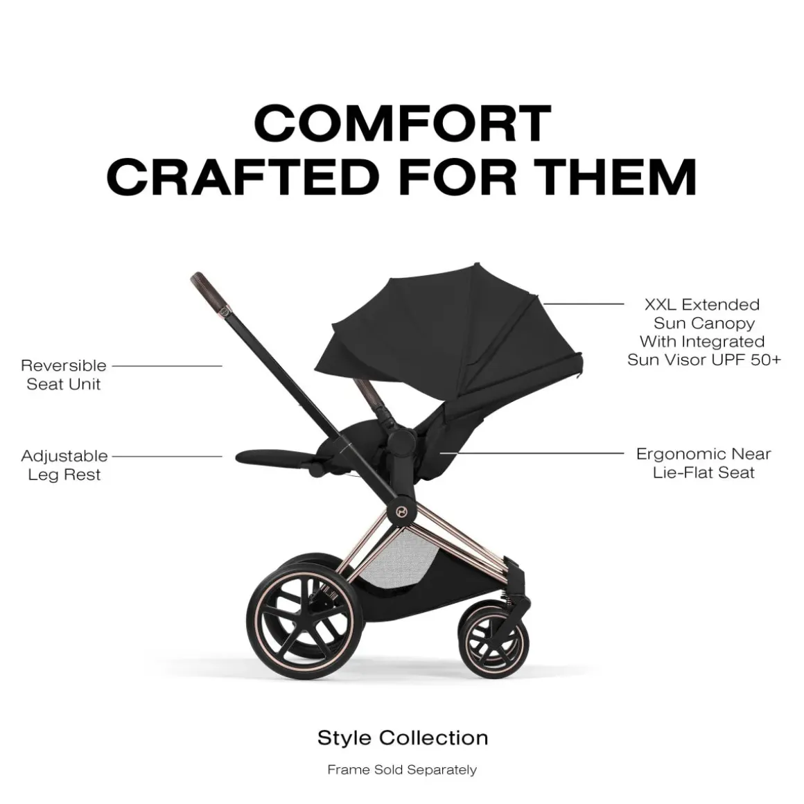 Cybex Priam Style Seat Pack (2026) - Sepia Black