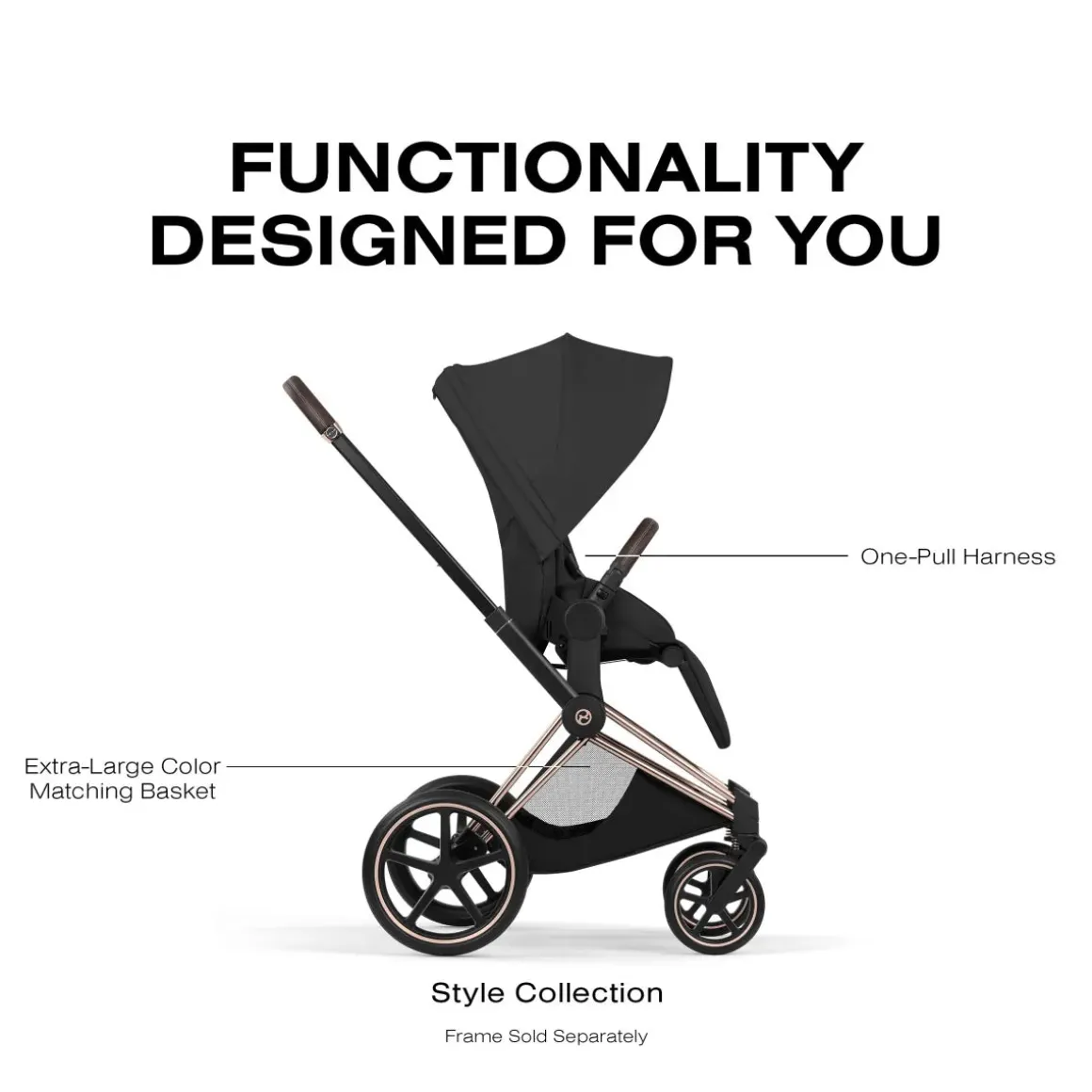 Cybex Priam Style Seat Pack (2026) - Sepia Black