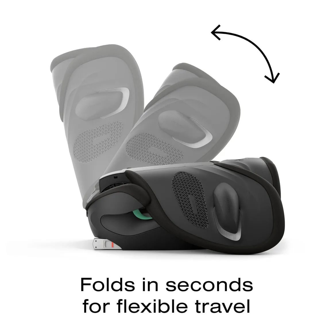 Cybex Solution G2 Folding Travel High-Back Booster - Moon Black