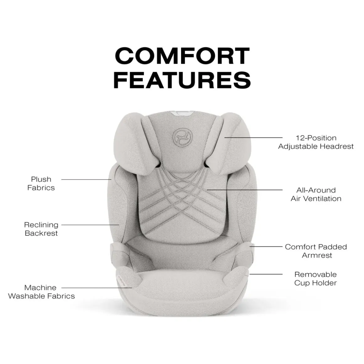 Cybex Solution T High-Back Booster Car Seat - City Grey