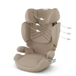 Cybex Solution T High-Back Booster Car Seat - Cozy Beige