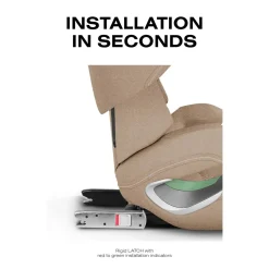 Cybex Solution T High-Back Booster Car Seat - Cozy Beige