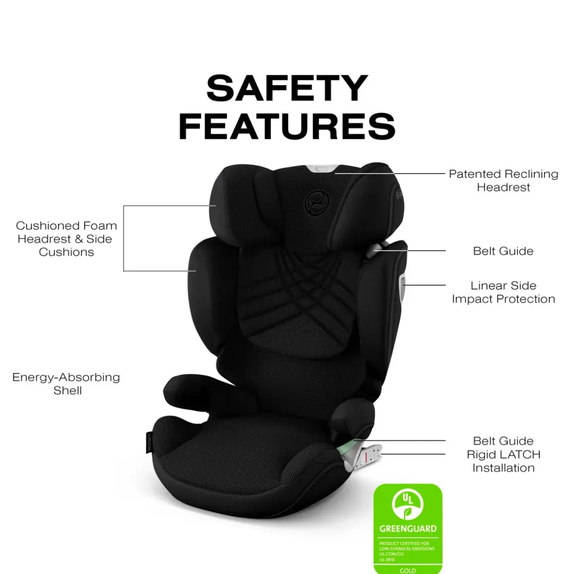Cybex Solution T High-Back Booster Car Seat - Sepia Black