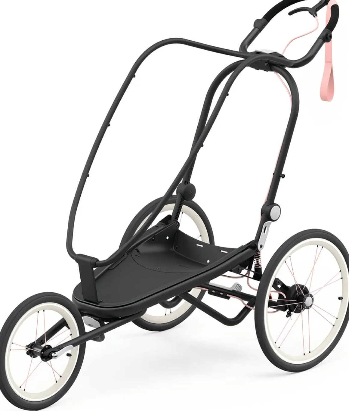 Cybex Zeno Multisport Trailer Frame - Black with Pink Details