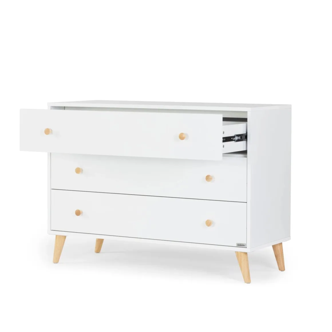dadada Austin 3-Drawer Dresser - White / Natural