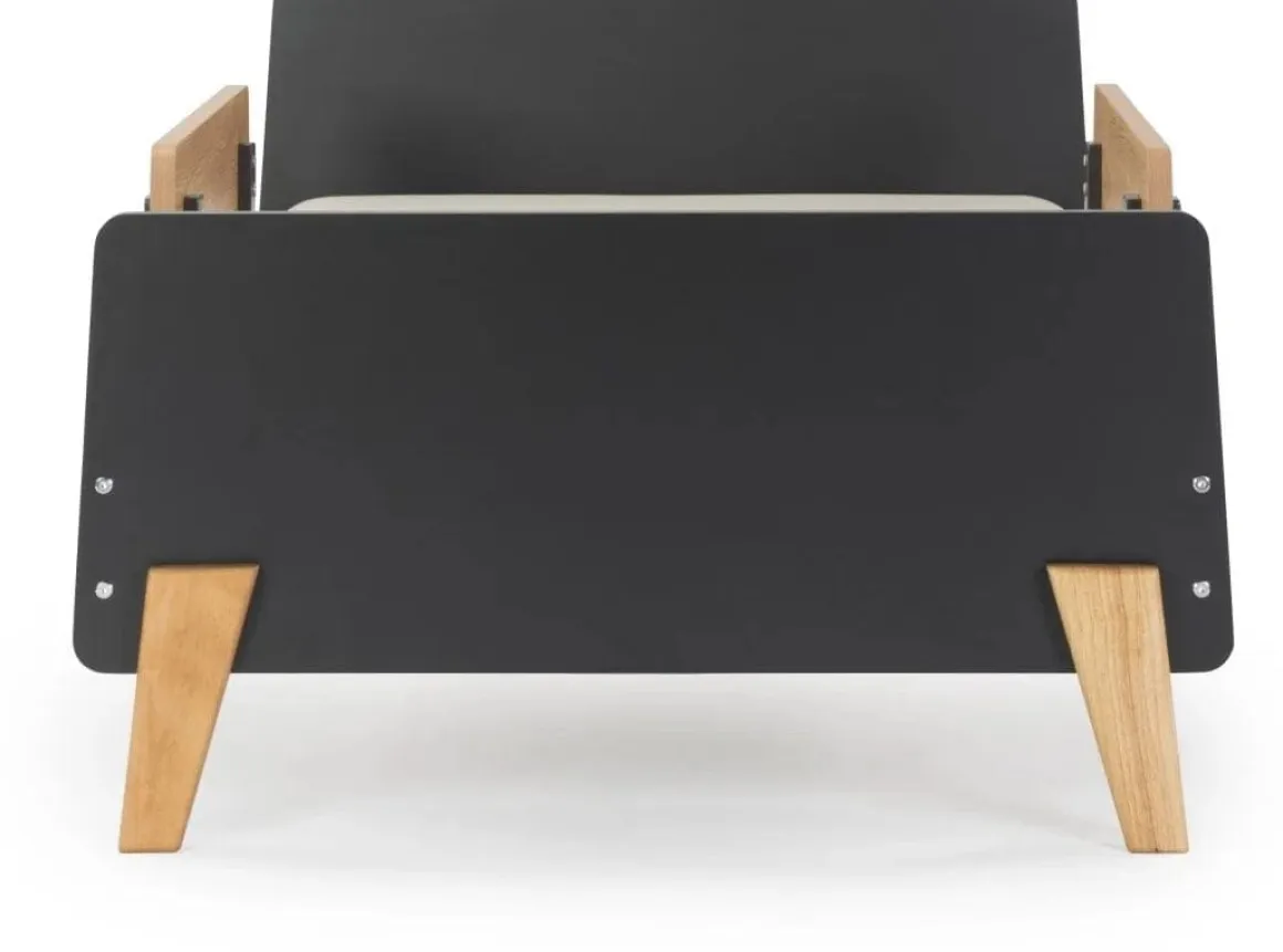 dadada Fun Bed, Twin Size - Graphite / Red Oak (2 Boxes)