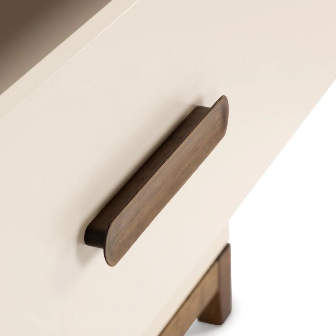 dadada Lala Little 3-Drawer Dresser - Almond Milk / Walnut