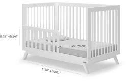 dadada Soho 3-in-1 Convertible Crib - White