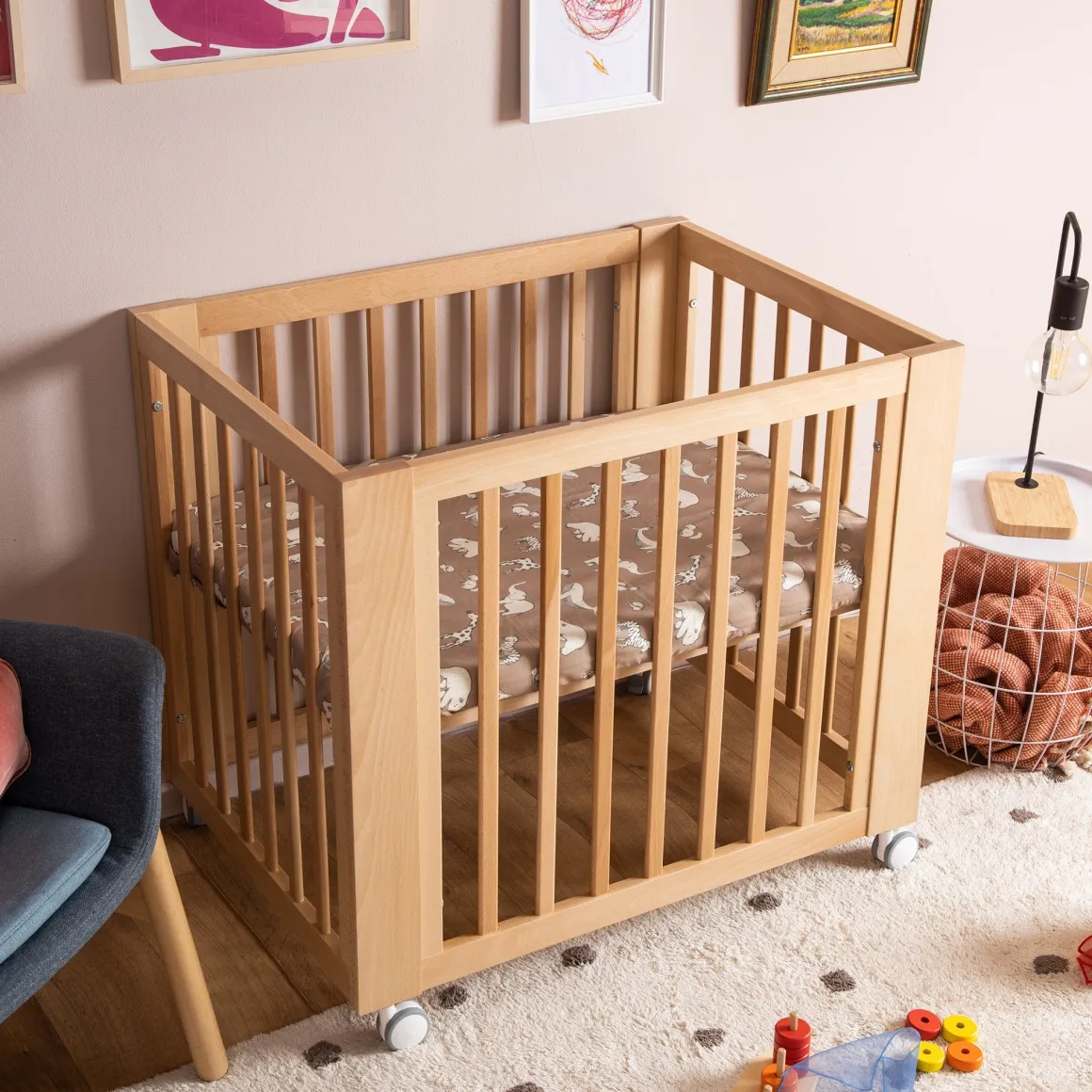 dadada Spirit 8-in-1 Convertible Crib - Natural
