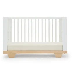 dadada Spirit 8-in-1 Convertible Crib - White / Natural