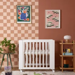 dadada Spirit 8-in-1 Convertible Crib - White / Natural