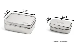Dalcini Stainless Bistro & Snacker Combo Stainless Steel Storage Set