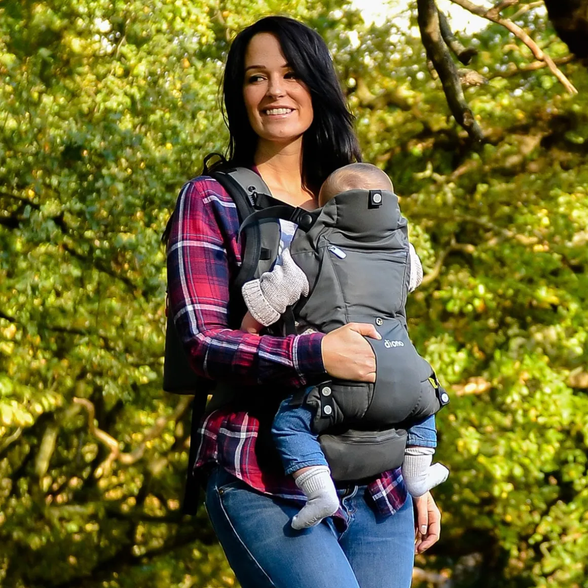 Diono Carus Essentials 3-in-1 Baby Carrier - Light Grey