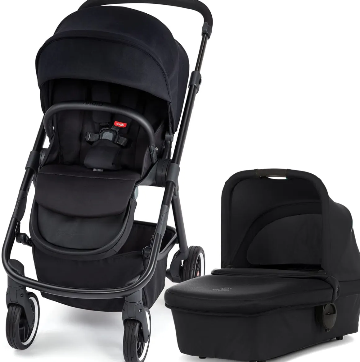 Diono Excurze Stroller & Carrycot - Black Midnight