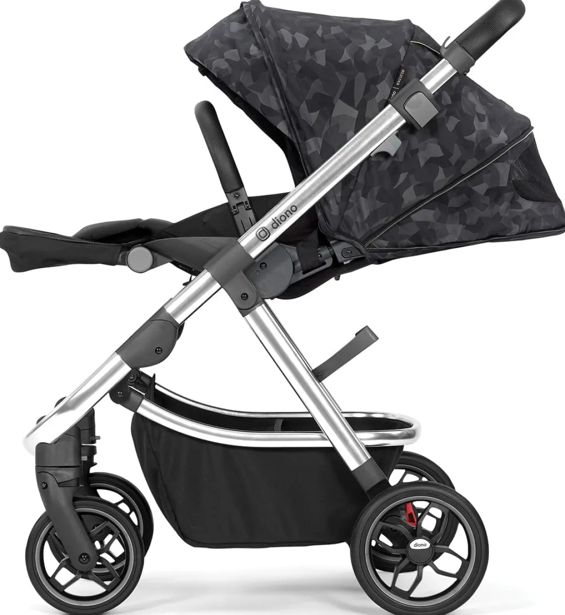 Diono Excurze Stroller - Luxe Black Platinum