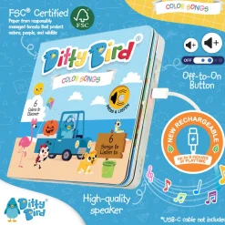 Ditty Bird Musical Books - Color Songs