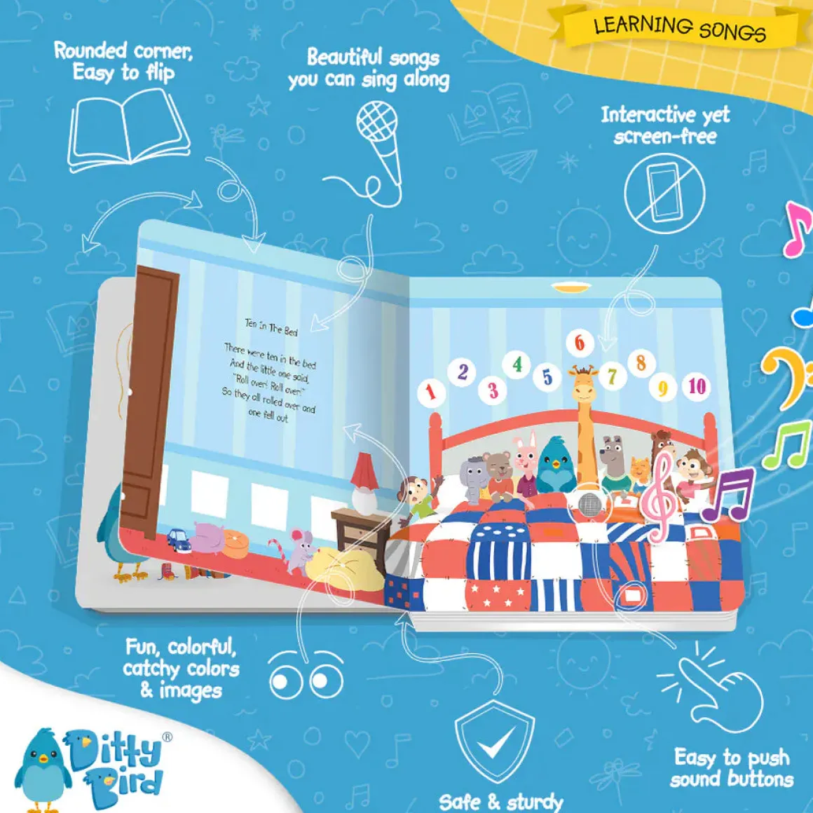 Ditty Bird Musical Books - Learning Songs