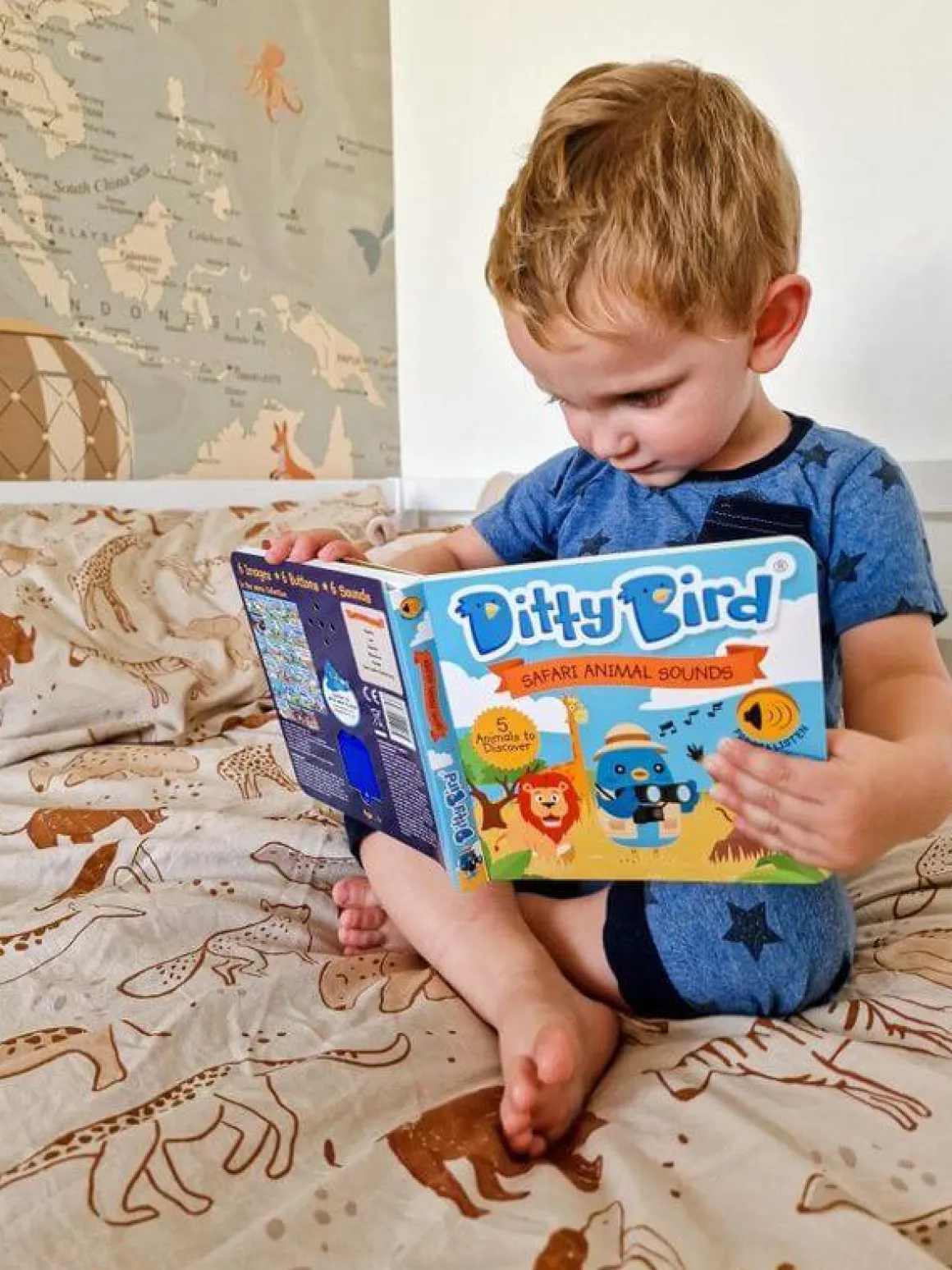 Ditty Bird Musical Books - Safari Animal Sounds