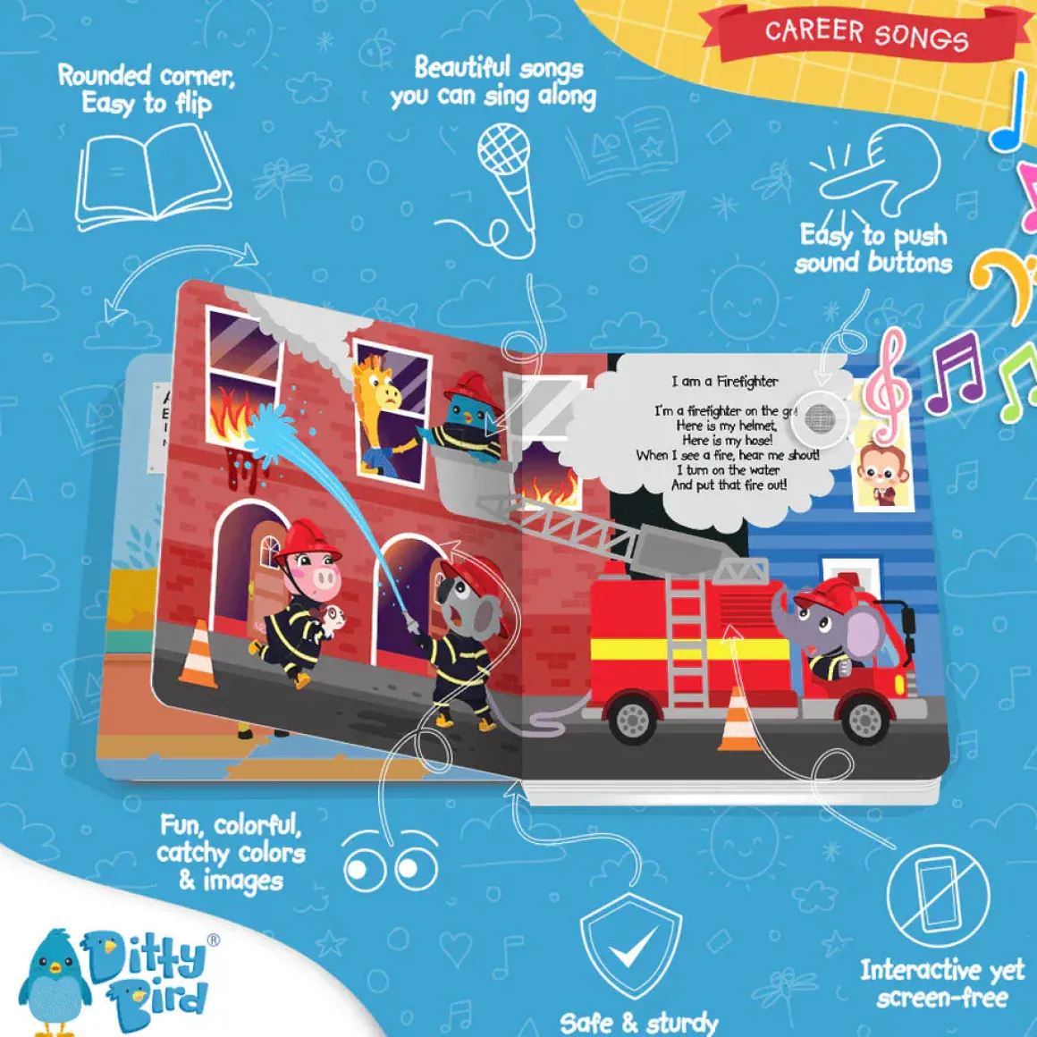 Ditty Bird Musical Books - When I Grow Up Songs